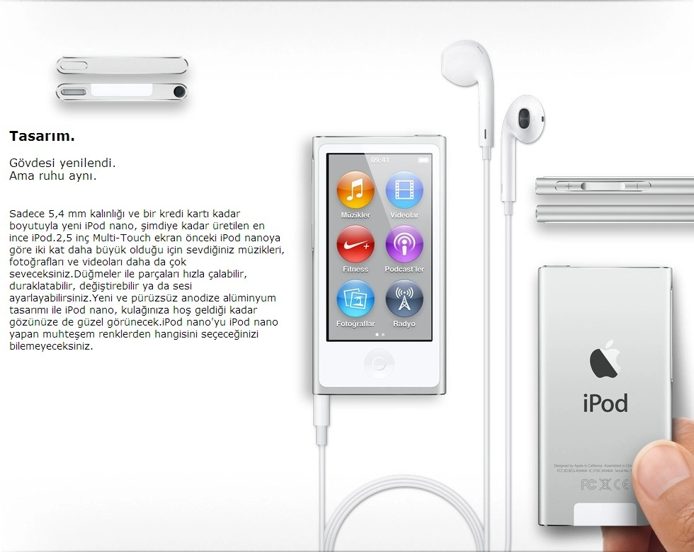 Apple iPod Nano 16GB - Pembe (MD475TZ/A) - incehesap.com